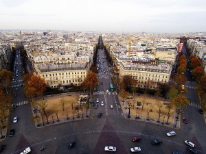 Place de l'Etoile Aerial View Paris France Wallpaper