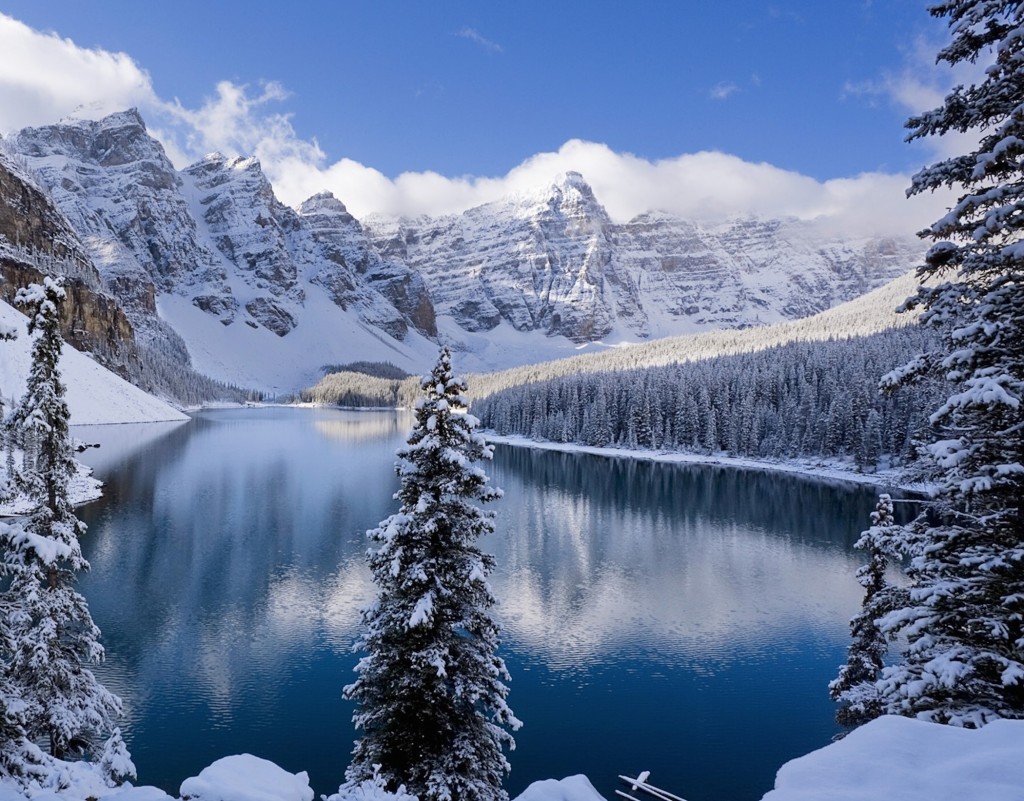 Snow Covered Mountains Wallpaper