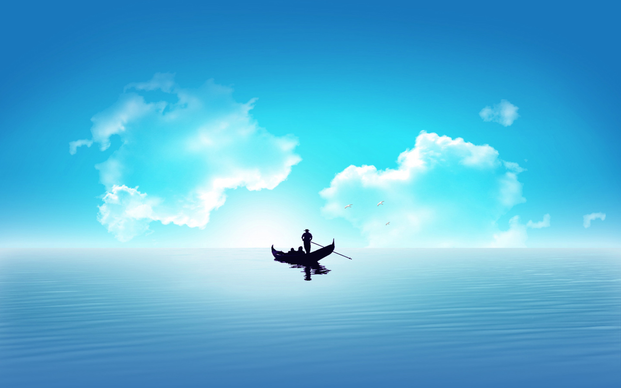 Canoe Paradise Wallpaper
