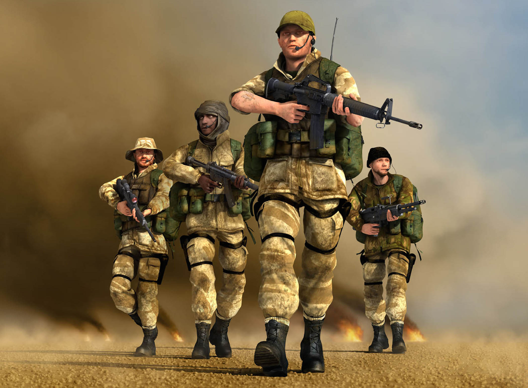 Conflict Dessert Storm 2 Baghdad Wallpaper