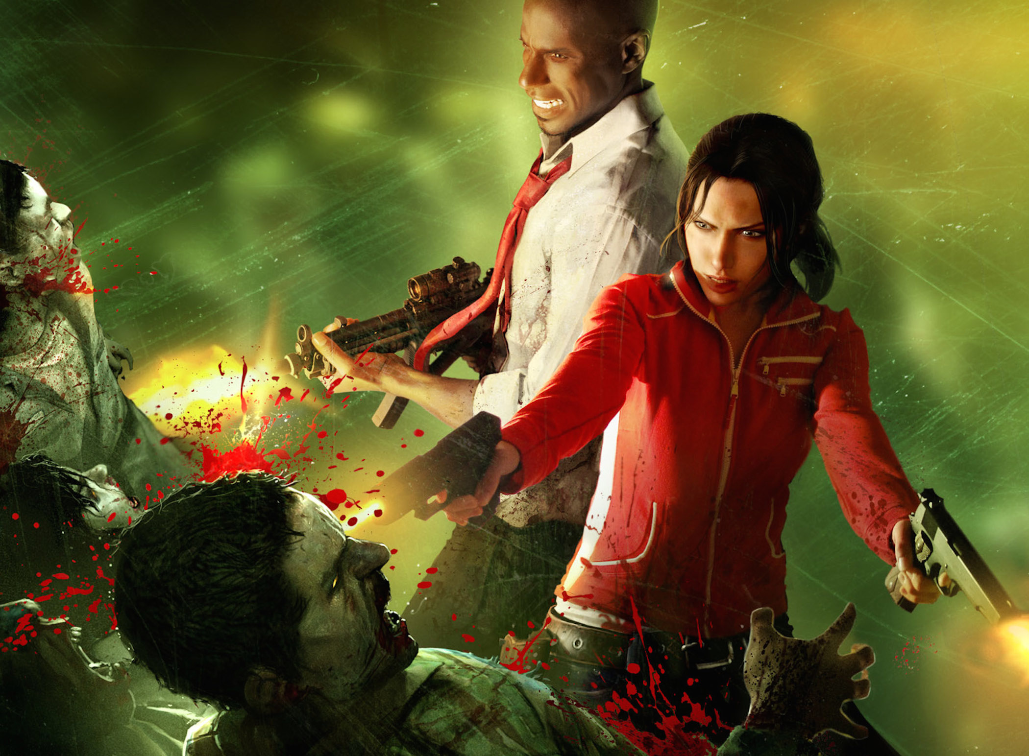 Left 4 Dead Zoey-Louis Wallpaper