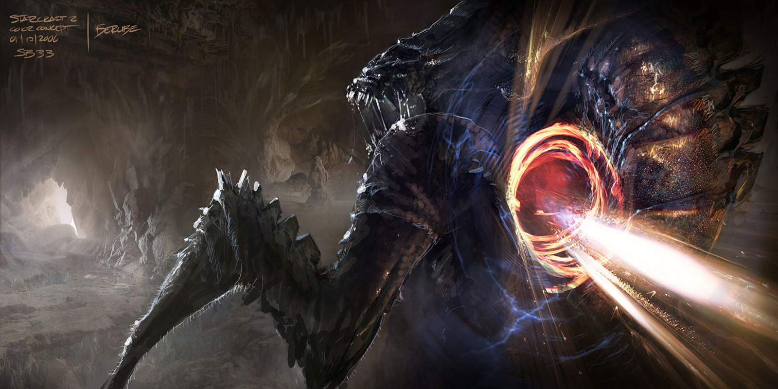 StarCraft II Protoss Zealot Wallpaper with glowing armor and energy blades