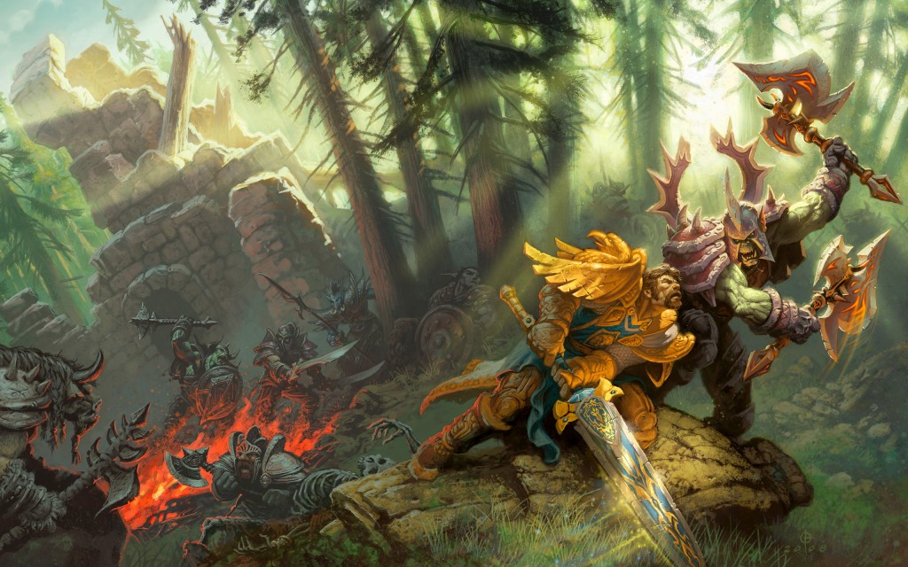 World of Warcraft Illidan Wallpaper with glowing green fantasy artwork