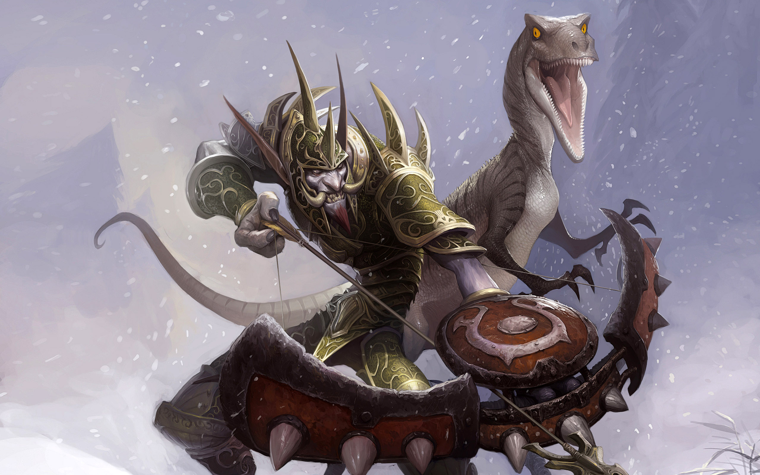 World of Warcraft Lich King Wallpaper with icy armor and dark fantasy design