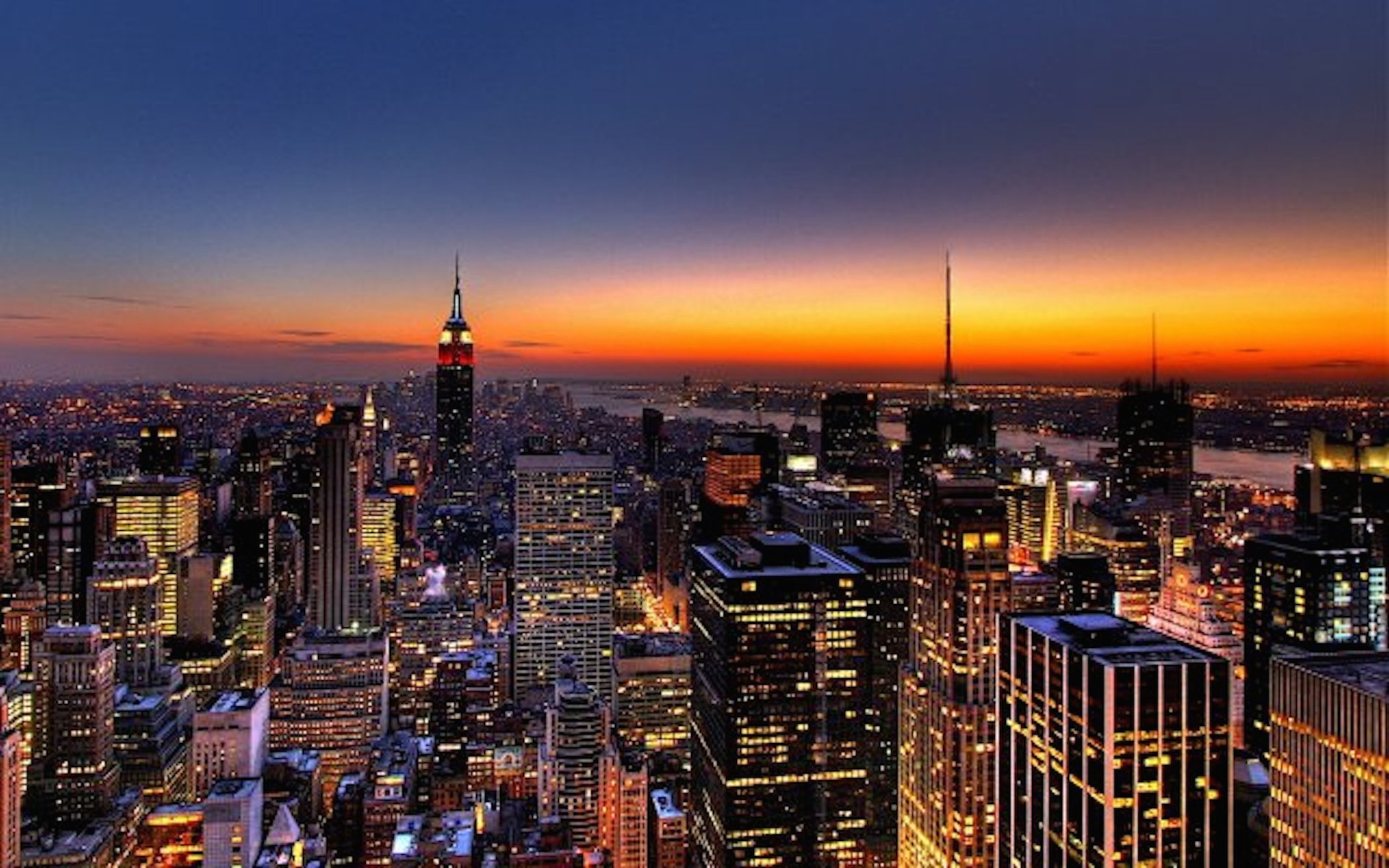 New York Sunset Wallpaper