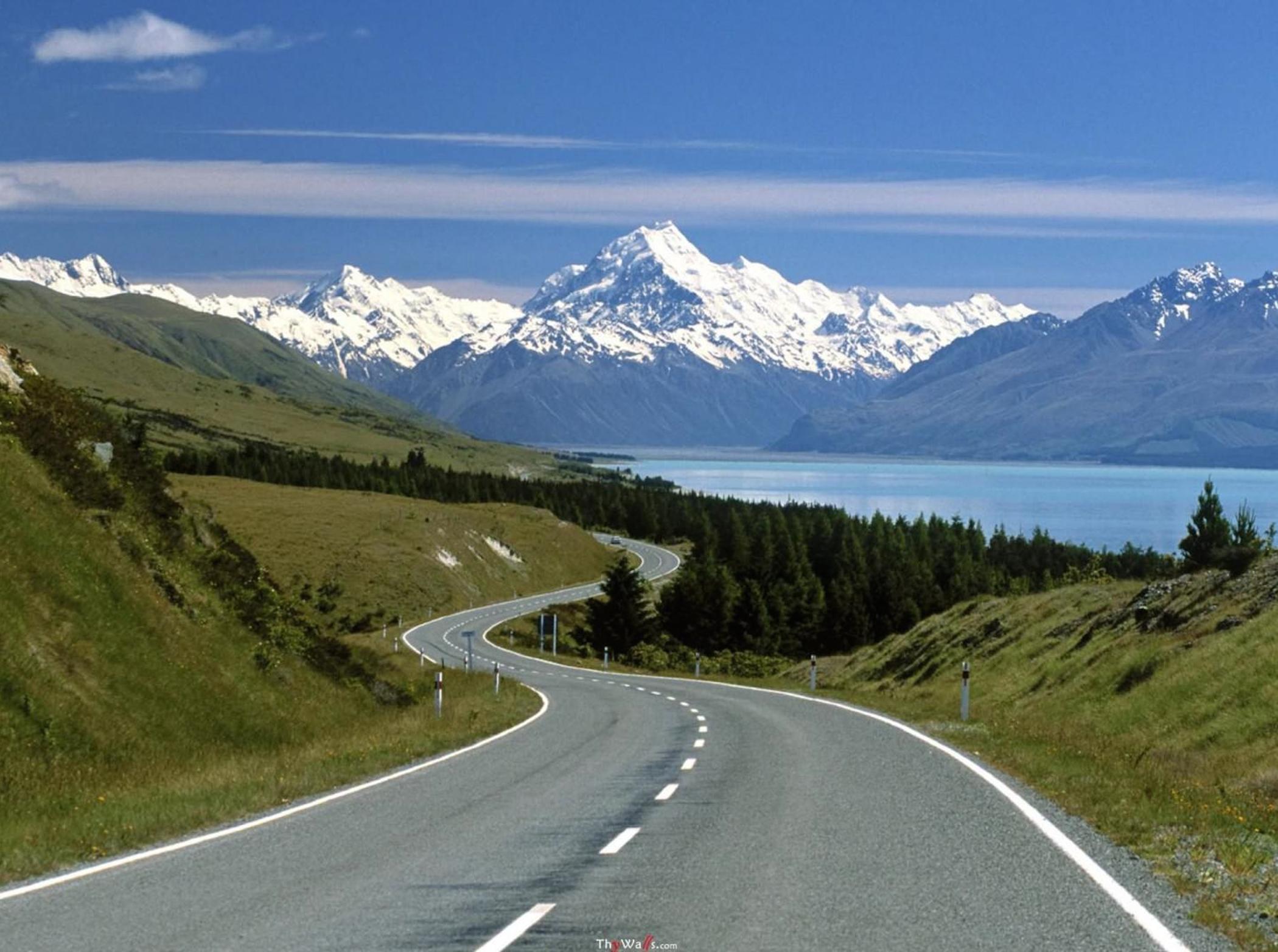 New Zealand Aoraki-Mount Cook National Park Wallpaper