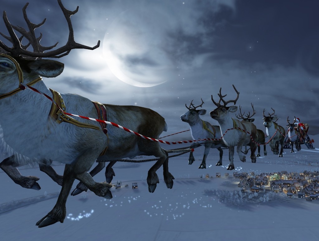 santa-flying-reindeer-wallpaper