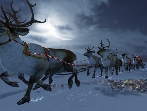 santa-flying-reindeer-wallpaper