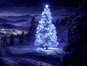 snowy-christmas-tree-wallpaper