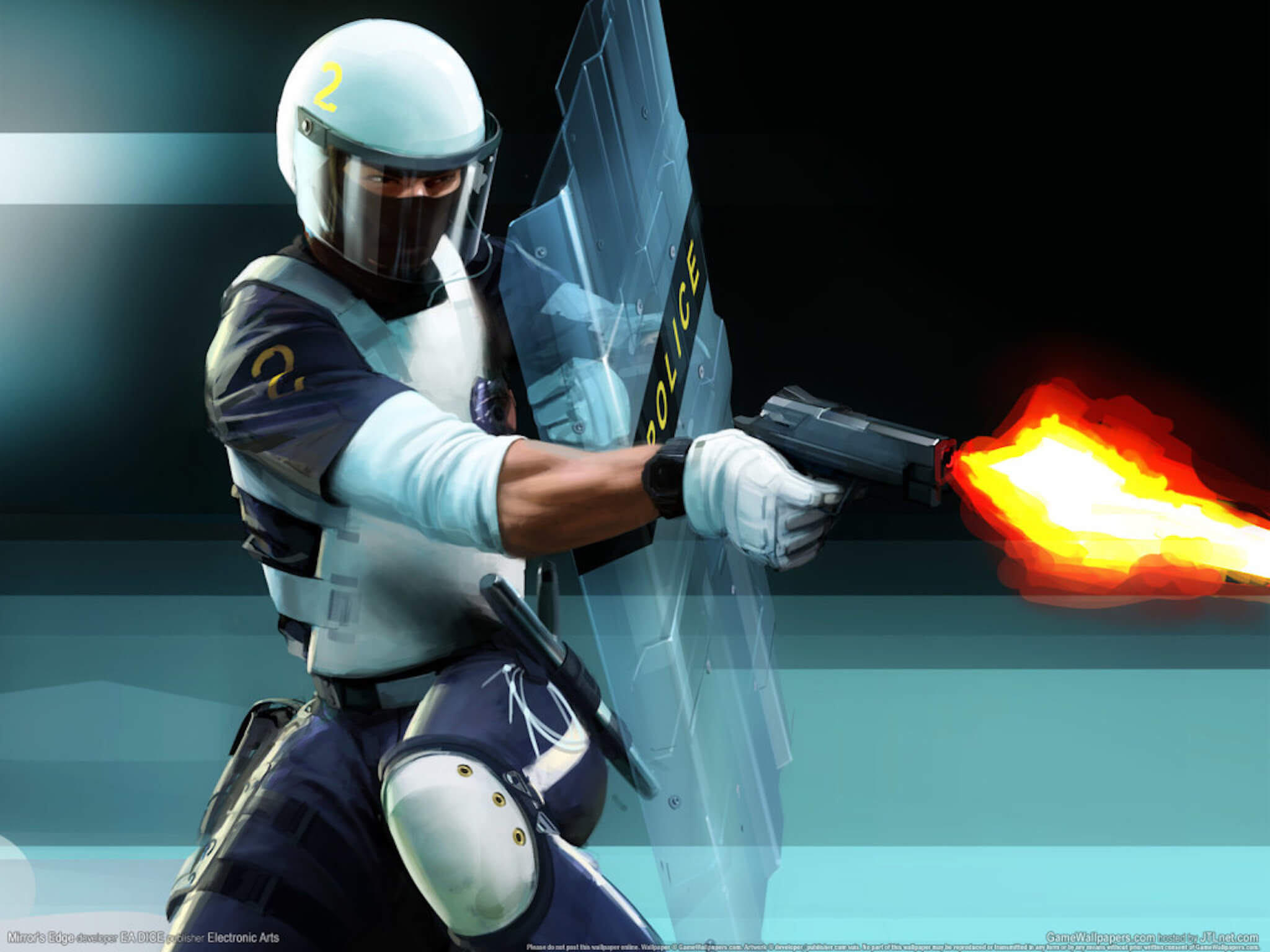 Mirror's Edge Pursuit Cop Wallpaper
