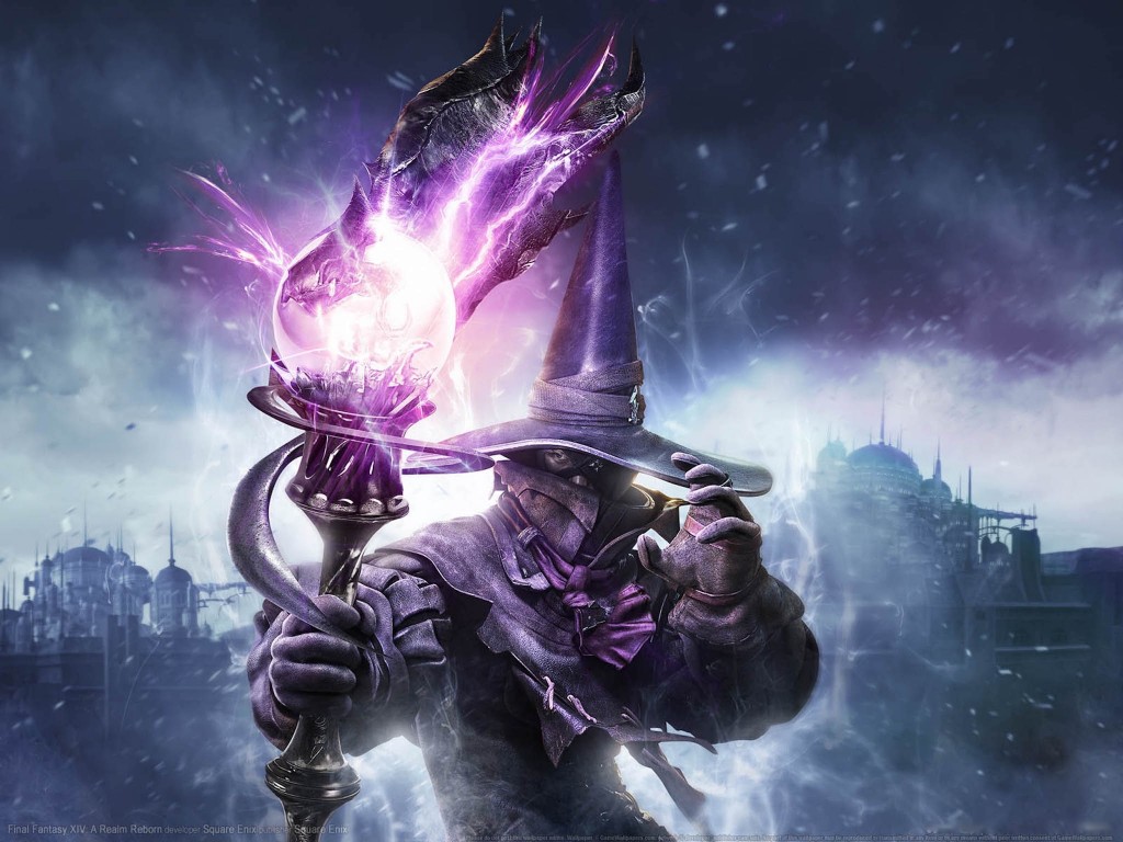 FFXIV-ARR Black Mage Wallpaper