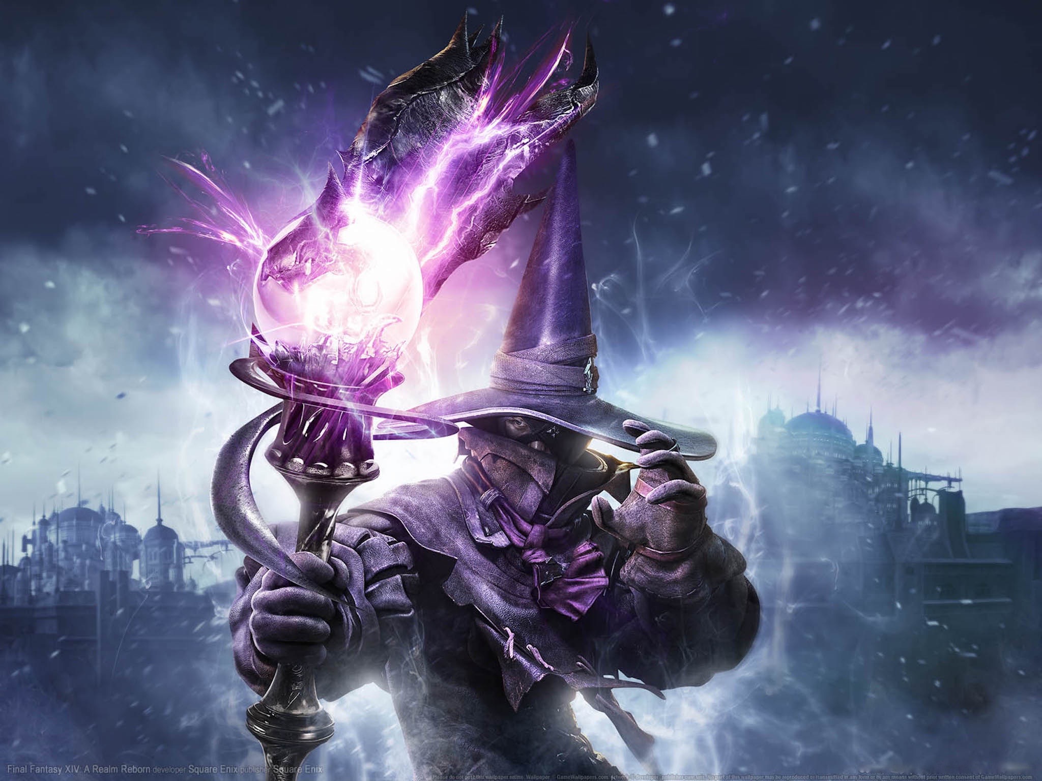 FFXIV-ARR Black Mage Wallpaper