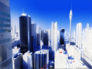 Mirror's Edge Glass City Wallpaper